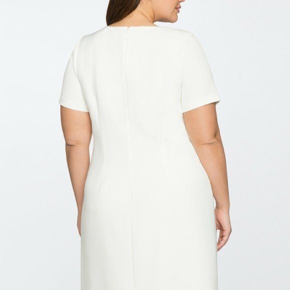 ELOQUII Navy/White Color Block Dress NWT - Picture 4 of 4